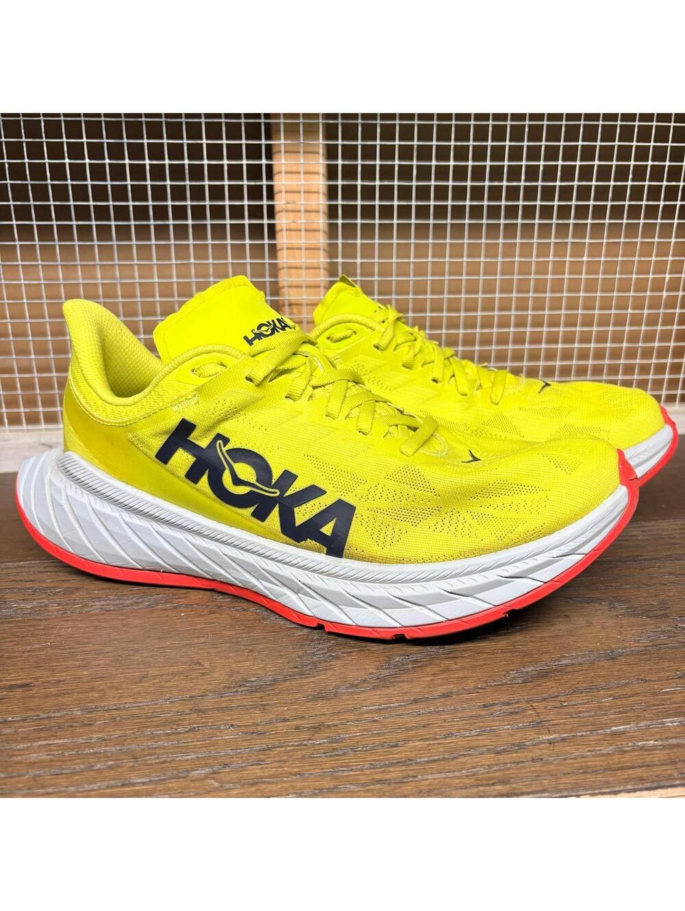 Hoka One One Carbon X 2 Running Shoes Yellow Women's Size 9B